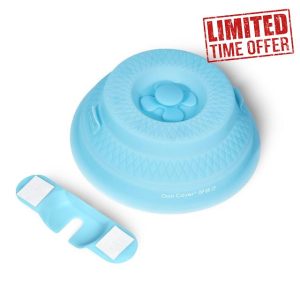 Duo Cover: 4-in-1 Collapsible Hanging Microwave Cover for Food | Microwave Steamer Moist Food | Safely Grabs Hot Dishes From Microwaves | Plastic-Free