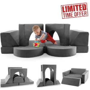 Maxmass 8Pcs Toddler Climb and Crawl Foam Play Set