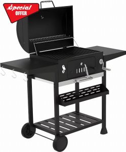 Campfire Outdoor XL Smoker Barbecue Charcoal Portable BBQ Grill