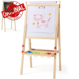 GYMAX Wooden Kids Easel