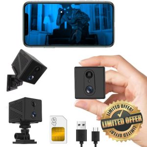 Zingle No WiFi Security Camera with SIM Card FREE SD card 4G LTE Cellular Security 5200mAh Battery
