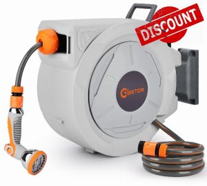 Retractable Garden Hose Reel 30m+2m
