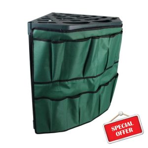 Fenteer Garden Tool Organizer Home Essential Wear Resistant Utility Storage Rack Yard Tool Stand Holder for Outdoor Indoor Rakes Shed