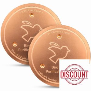 Mellbree 2-Pack Bird Bath Copper Disk