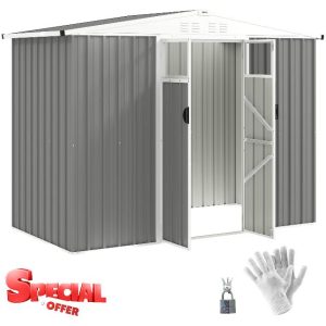 Outsunny 8 x 4 ft Metal Garden Shed