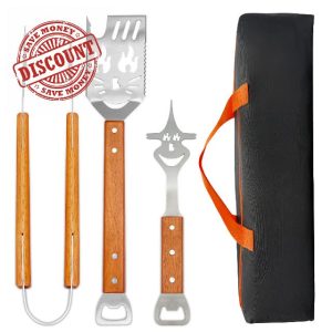 HYSHLC Stainless Steel BBQ Grill Set