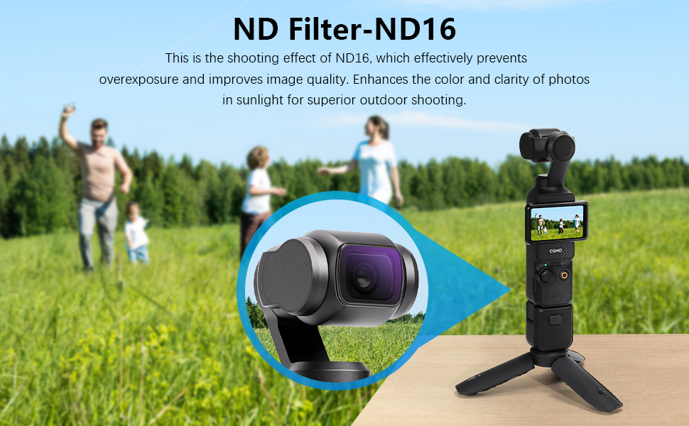 ND Filter Kit for DJI Osmo Pocket 3 Accessories