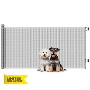 PawHut Retractable Stair Gate for Small Pets