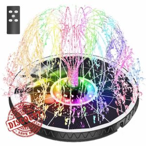 SZMP Solar Fountain 6W Bird Bath Fountains 2025 NEW Remote Control