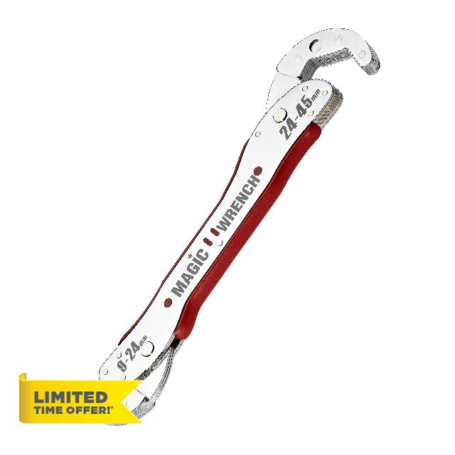 Multi-Function Magic Wrench Universal Adjustable auto-ratcheting Works as Reversible Ratchet pop Socket Combination & Pipe Monkey Spanner SAE Crescent nut Gear-Wrench Set for Craftsman & Plumbers