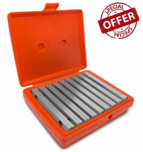 WEN 10349 18-Piece Precision-Ground 1/4-Inch Parallel Sets with Case