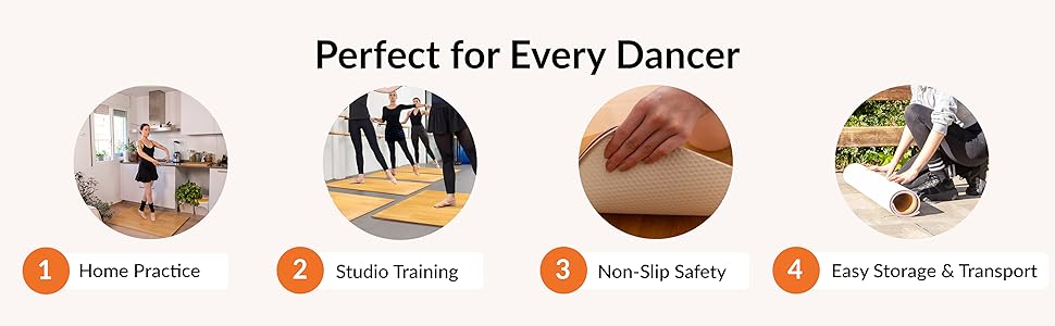 Portable Dance Floor for Home & Studio | 122 x 91 cm