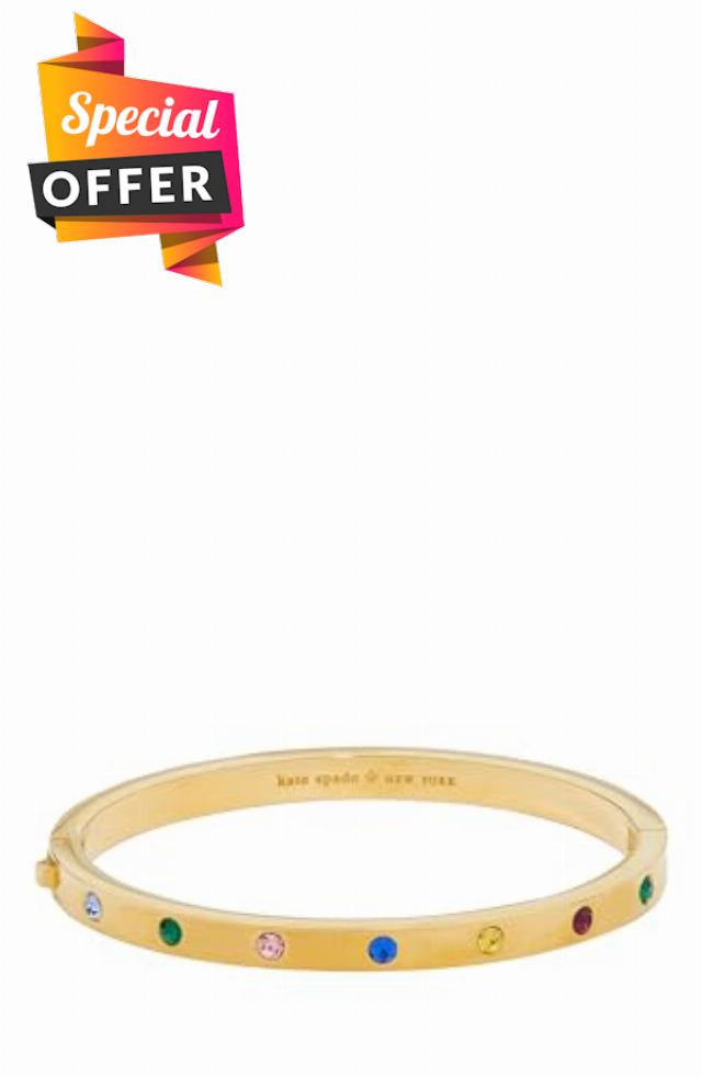 Kate Spade New York SET IN STONE metal hinged bangle
