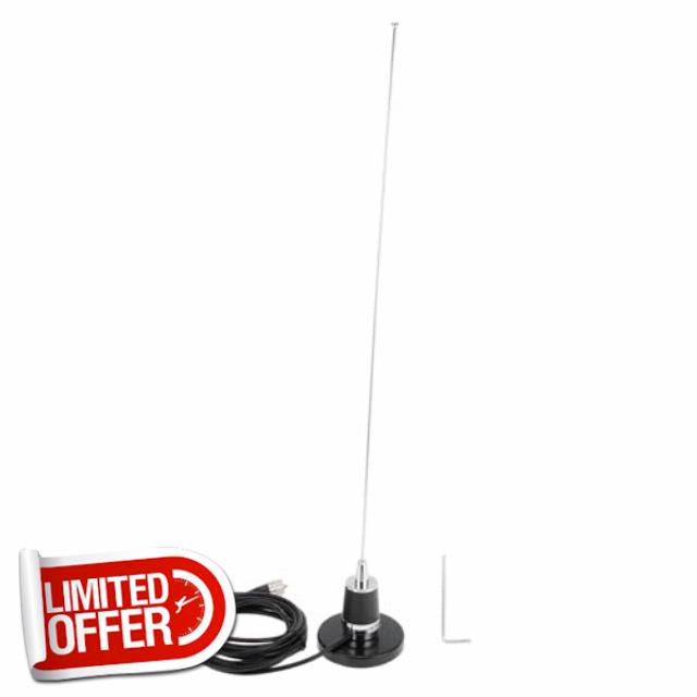1 Set Universal Sucker Signal Antenna Car Truck 23.6" Car Radio Aerial Mount Black with 157.5" Cable