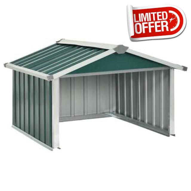 Garden Robot Lawnmower Shed 92x97x63 cm Galvanised Steel Gree