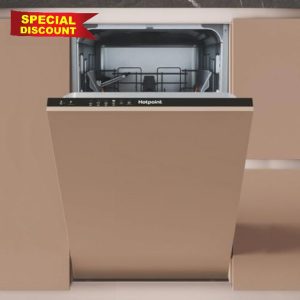 Hotpoint Integrated Slimline Dishwasher - Black