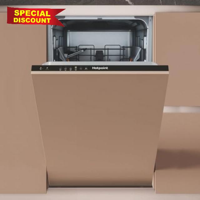 Hotpoint Integrated Slimline Dishwasher - Black