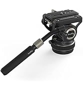 SMALLRIG Tripod Fluid Head, Pan Tilt Head, Video Head with QR Plate for Arca, Lightweight Tripod ...