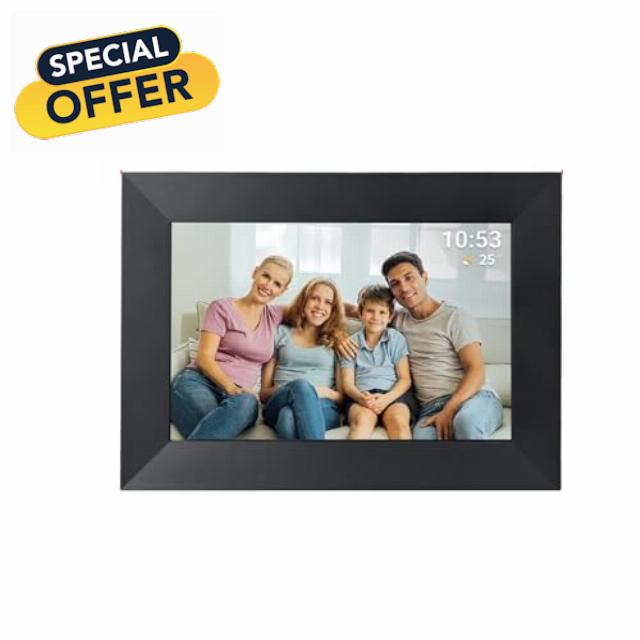 WiFi Digital Photo Frame 10.1 Inch with HD Touchscreen | 32GB Storage | Auto-Rotate