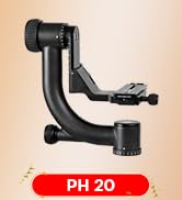 SIRUI PH-10 Gimbal Tripod Head Lightweight Professional Carbon Fiber 360 Degree Panoramic Gimbal ...