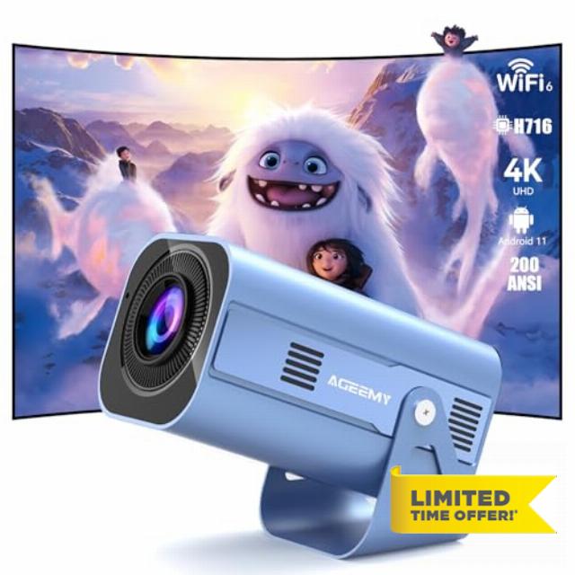Mini Projector 1080P Supports 4K