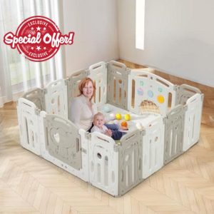 EROMMY Foldable Baby Playpen