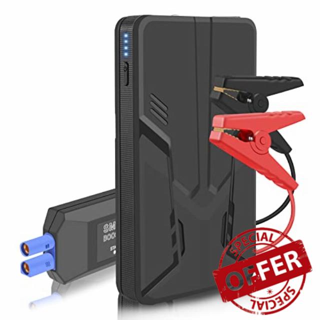 Car Jump Starter 12V Portable Power Bank Utral-thin Multi-Function Emergency Charger Car Battery Booster Portable Charge