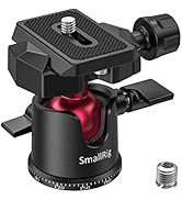 SMALLRIG Mini Tripod Tabletop Tripod with 360° Ball Head and 1/4 Screw for DSLR Cameras, Projecto...