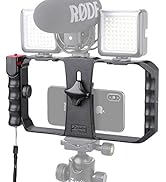 Zeadio Smartphone Video Rig, Wireless Grip Stabilizer Cellphone Tripod Mount Holder with Remote S...