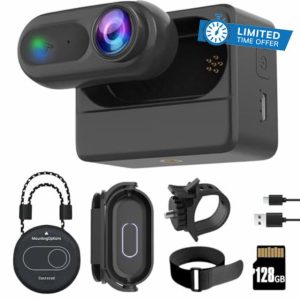 1080P body camera with 2500mAh Charging Case