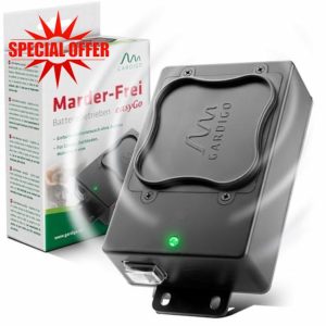 Gardigo® Battery Operated Car Martor Repellent | Mouse Repellent with Ultrasonic | Replacement Batteries Without Removal | Mobile Anti Rodent for Engine Compartment