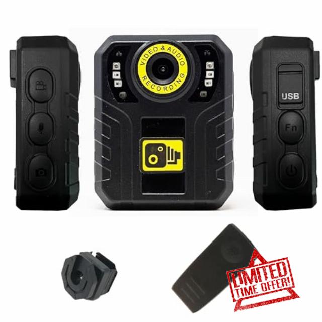 Pro Lite Body Worn Camera 1080P Personal Security Body Worn Camera Video Recorder BodyCam with Night Vision