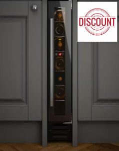 UBWC150B.1 15cm Black Glass Wine Cooler            [Energy Class B]