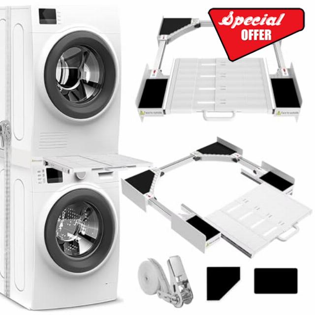 NIUXX Washing Machine Stacking Kits with Shelf