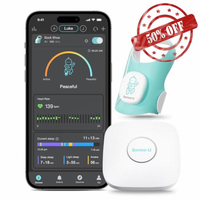 Sense-U Baby Smart Sock Shoe Baby Monitor