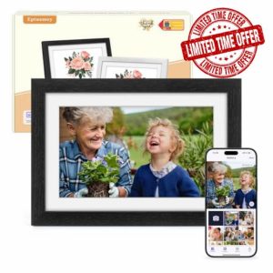 Digital Photo Frame Oak Wood: Eptusmey 32GB Memory 1280x800 HD Touch Screen Digital Picture Frame Wifi Wall Mountable Auto-Rotate Share Instantly via Uhale