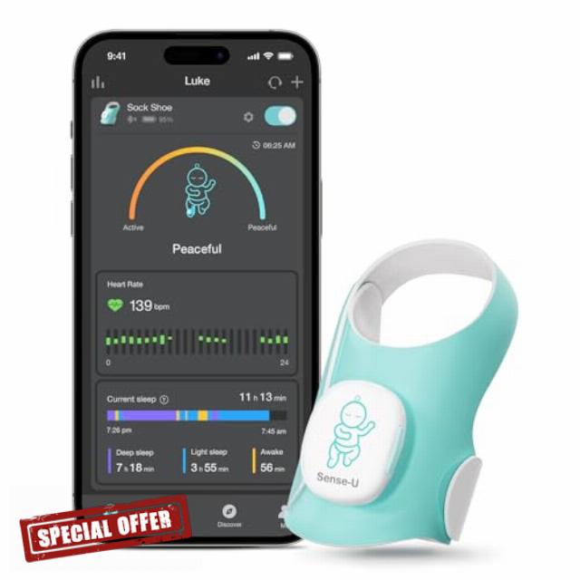 Sense-U Baby Smart Sock Shoe Baby Monitor
