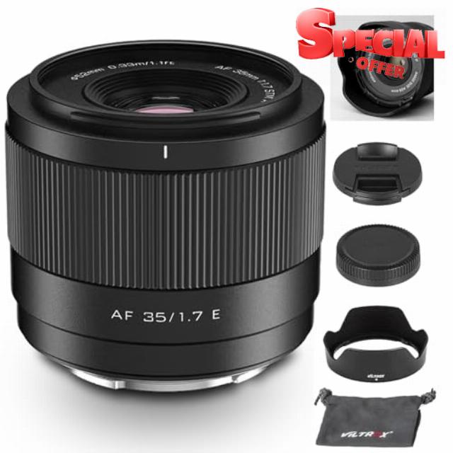 VILTROX 35mm F1.7 E-Mount APS-C Lens for Sony E