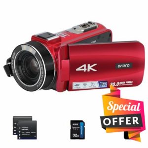 Video Camera with 10X Optical Zoom