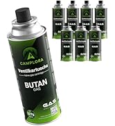 Camplora 6 x 190 g pierceable cartridge propane/butane gas cartridge for soldering torches