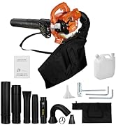 26cc Petrol Cordless Leaf Blower, Garden Leaf Blower and Vacuum, Handheld Leaf Blower Petrol, Por...