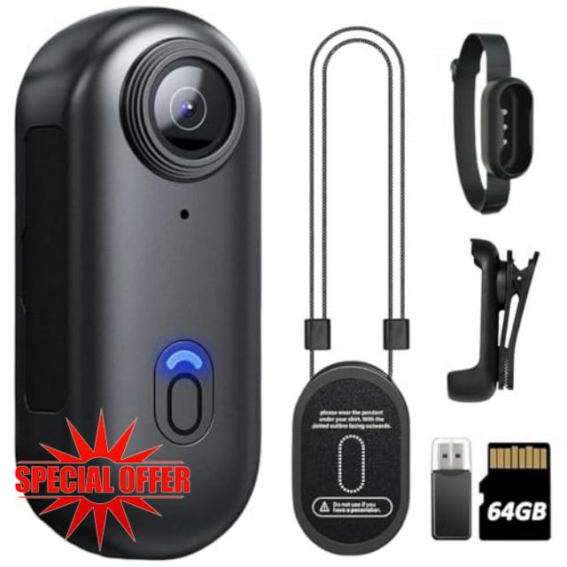 H88 1080P Body Cameras with Audio & Video Recording - Waterproof Body Camera Action camera