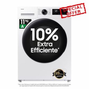 Samsung Series 5 AI Energy SpaceMax™ WW11DG5B25AEEU 11kg Washing Machine with 1400 rpm - White - A Rated            [Energy Class A]