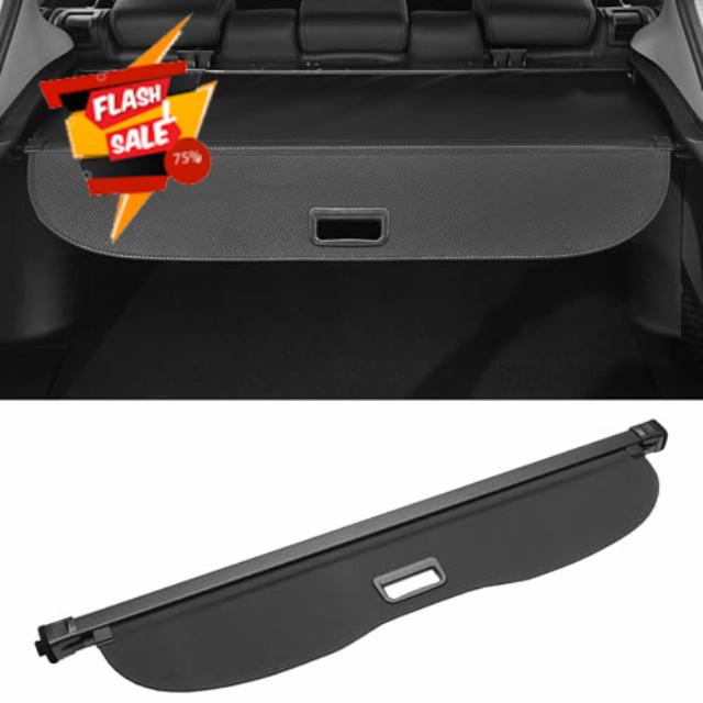 Motoforti Car Trunk Retractable Cargo Cover for Ford Kuga MK2(C520) 2013-2019 Rear Trunk Parcel Shelf Luggage Security Shield Shade Cover Gloss Black