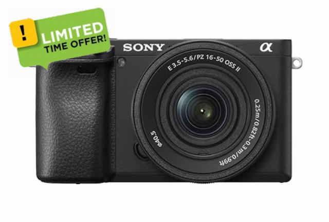 Sony α6400 E-mount compact mirrorless camera with 16-50mm Power Zoom Lens (APS-C Sensor