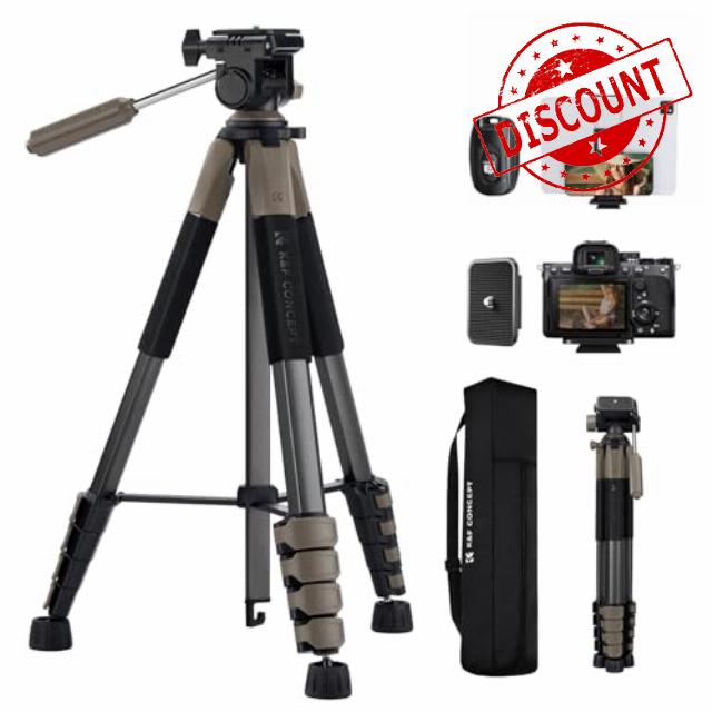 190cm/75'' K&F Concept Compact Tripod for DSLR Camera
