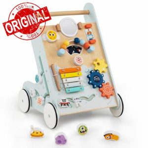COSTWAY Wooden Baby Walker