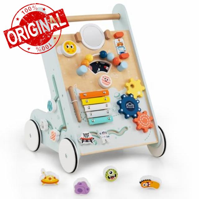 COSTWAY Wooden Baby Walker