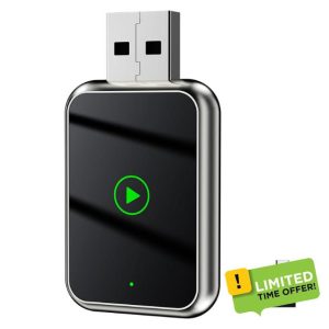 Wireless CarPlay Adapter and Wireless Android Auto Adpater 2 in 1 Car Play Wireless Adapter Wired to Wireless Android Auto Adapter USB C/A for Android 11+/iOS 10+ Phone Plug & Play