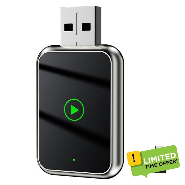 Wireless CarPlay Adapter and Wireless Android Auto Adpater 2 in 1 Car Play Wireless Adapter Wired to Wireless Android Auto Adapter USB C/A for Android 11+/iOS 10+ Phone Plug & Play